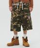 BEYOND CLOSET [Collectielijn] Vintage Gewassen Detail Camo Katoenen Broek Kaki