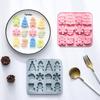 Cute Silicone Baking Mold Human Shape Gingerbread Snowman Christmas Tree Doll Christmas DIY Baking Mold Kitchen Supplies
