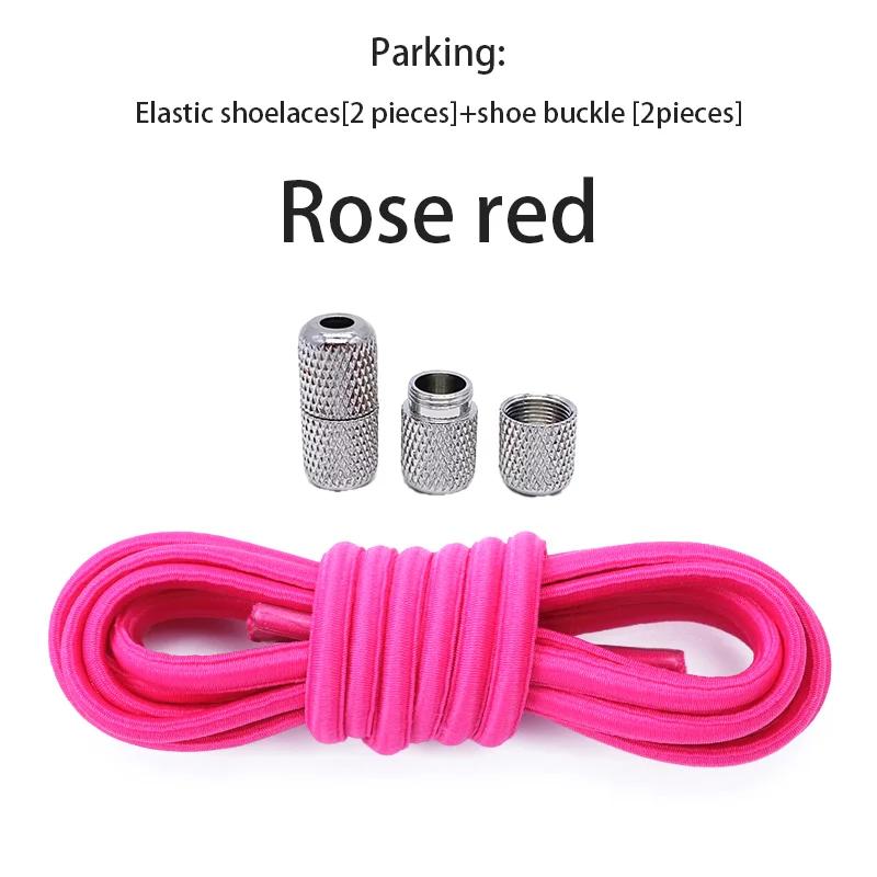 Round Elastic Shoelaces for Sneakers No Tie Shoelace Tennis Shoe Laces Without Ties for Kids Adult Rubber Bands Shoes Accessorie
