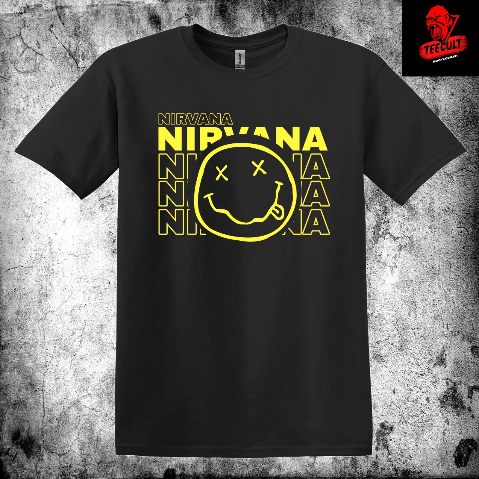 Men s and Women s T-shirts Nirvana Heavy Metal Alternative Rock Band Unisex Cotton S