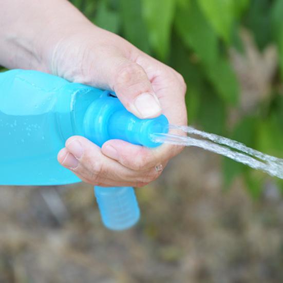 500ML Sports Soft Water Bottle Leakproof Safe No Odor Food Grade Thick Foldable Portable Mountaineering Cycling Camping Traveling Water Bottle