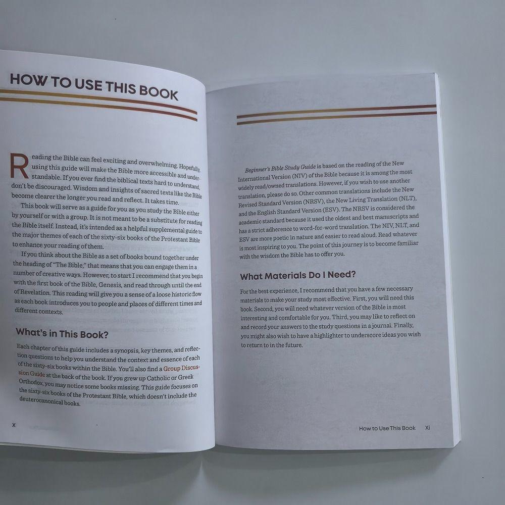 Christian Beginner's Bible Study Guide Study Notes Devotion Reading Plan Verses Study Book  Gifts