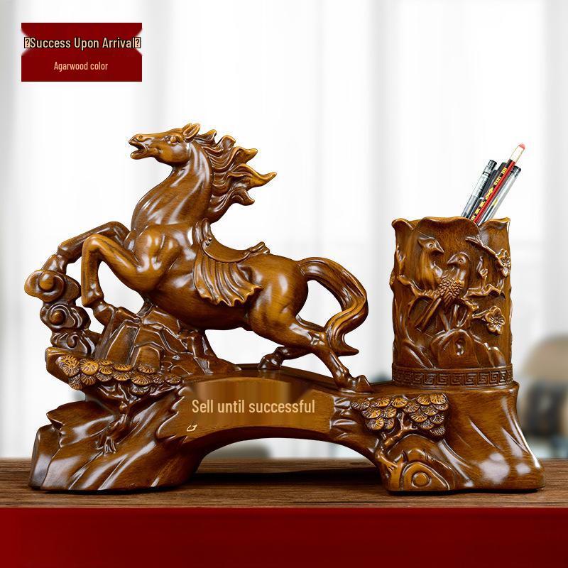 ZISIZ Horse Success Pen Holder Ornament