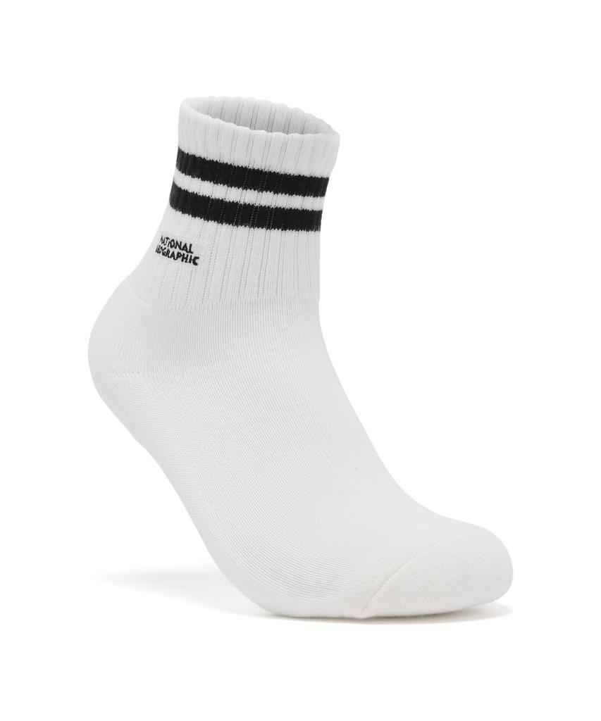 NATIONALGEOGRAPHIC N265Aso040 Striped Mid-Socks Black