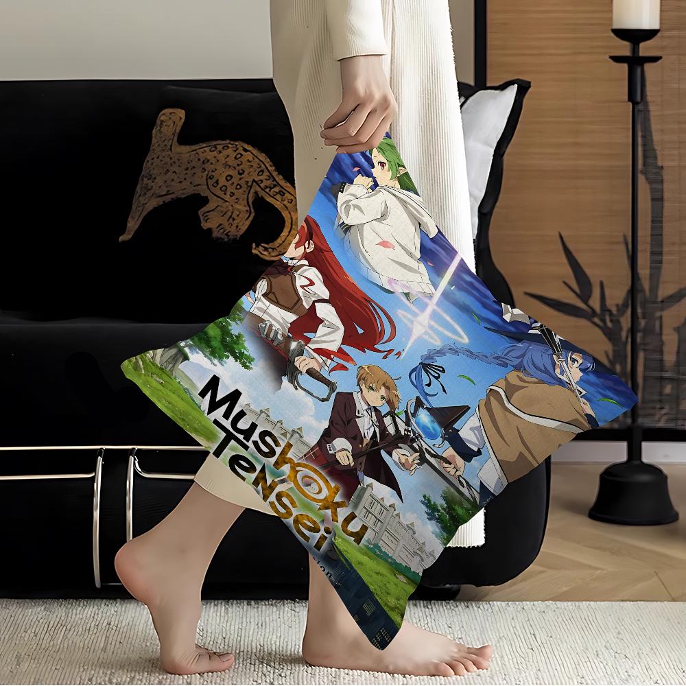 Classic Anime Mushoku Tensei Maple Design Cushion Cover Happy Autumn Harvest Decor Holiday Decorati Pillow Cover
