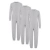 Ropa Adaptativa Especial para Niños y Niñas Unisex Conjunto de 3 Piezas Mono de Algodón Manga Larga Cremallera Trasera Invisible