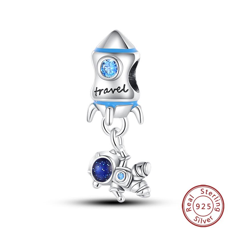 Air Balloon Series Copper Rocket Colorful Cute Romantic Charms Beads 3Mm Diy Fine Jewelry Making