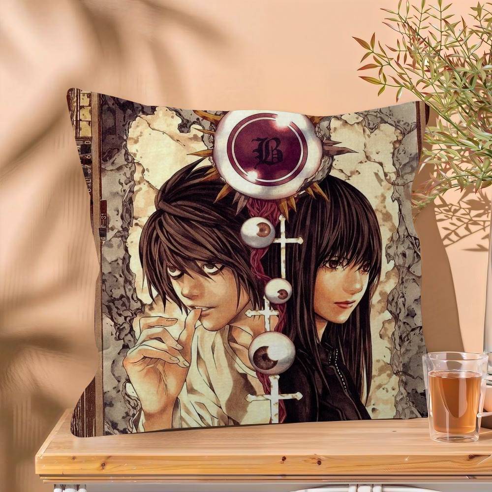 1PC Aanime Death Note  Cushion Cover Car Throw Pillow Case For Sofa Car Christmas Gift