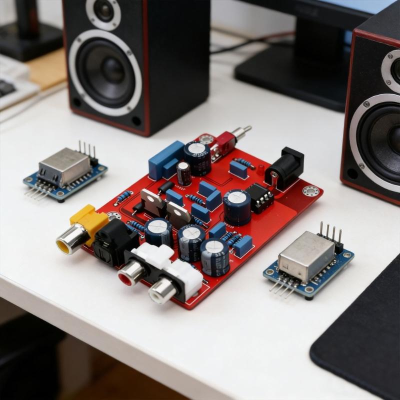 Hochwertiges DAC-Dekodierungsmodul mit TDA1543 Chip und CS8412 Empfänger für Audiophile
