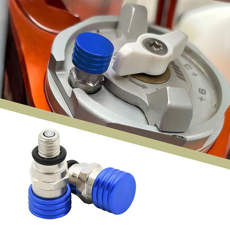 2pcs Motorcycle M5*0.8cm Front Fork Shock Absorption Air Bleeder Valve Screw Motorbike Accessories for Honda Kawasaki Suzuki