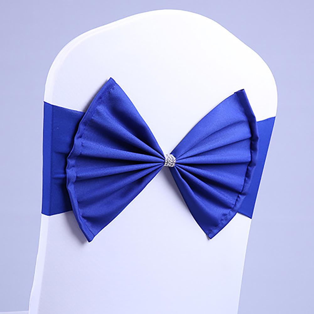 Premium Chair Sashes High Elastic Chair Back Bow Tie For Wedding Party Anniversaries Xmas Birthday Shower Decoration