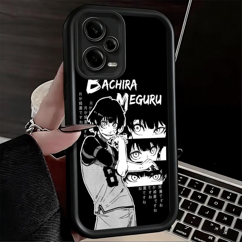 Phone Case for Xiaomi Redmi Note 15 14 13 Pro Plus Blue L-Lock Bachira Meguru Shell 12S 11 11S 11T 5G 14S Soft Silicone Funda