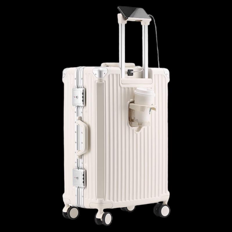 OEING Aluminum Frame Anti-Fall Trolley Suitcase