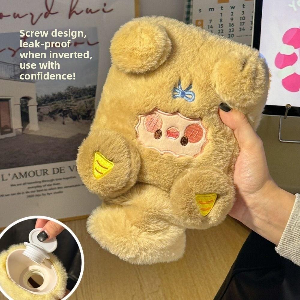 Cute Hot Water Bottles Cartoon Hand Warmers Soft Water-filling Bottle Female