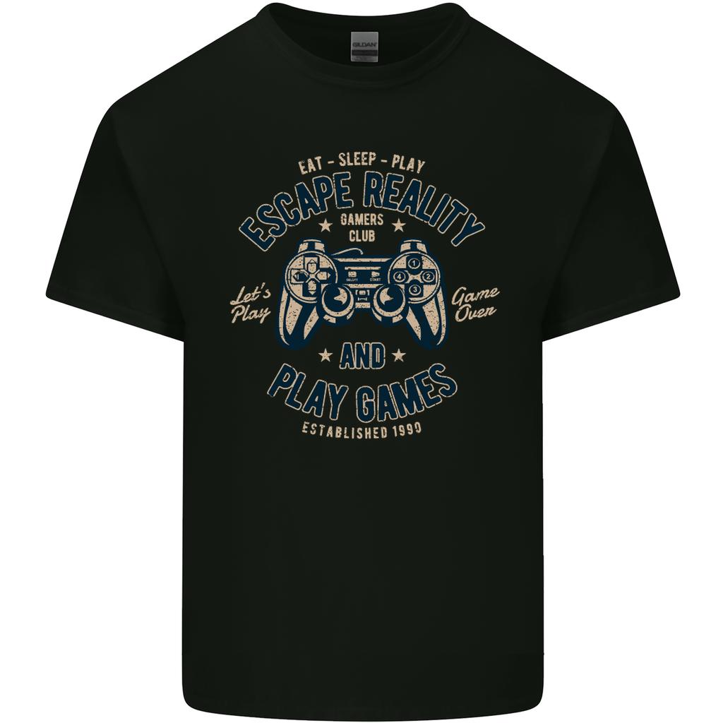 Escape Reality and Play Games Unisexs Light Cotton TShirt