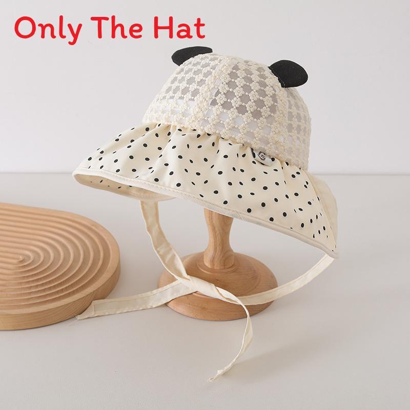Baby Summer Breathable Cotton Sun Hat With Wide Brim For Outdoor Sun Protection