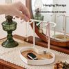 Jewelry Organizer Display Stand Rack With Wooden Tray For Earrings Bracelet Necklaces Rings Storage Hanging Organizer Holder