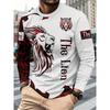 Men'S Casual Athletic 3D Print Long Sleeve Top