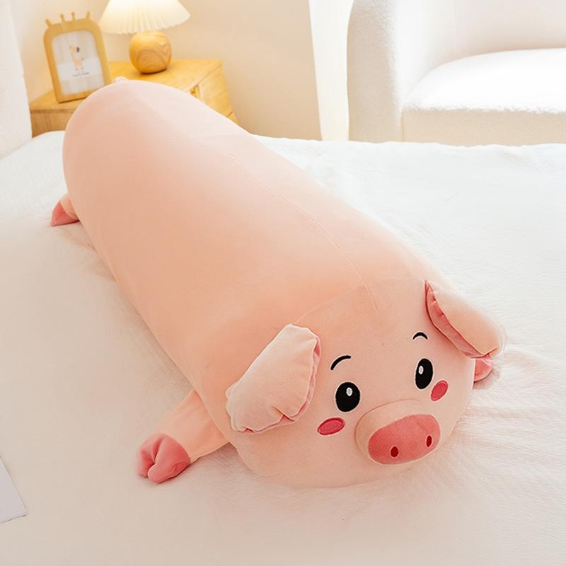 Cuddly Pig Plush Pillow Soft Stuffed Toys Piglet Cushion Cute Sleeping Appease Doll Vivid Expressions Design Nice Birthday Gift