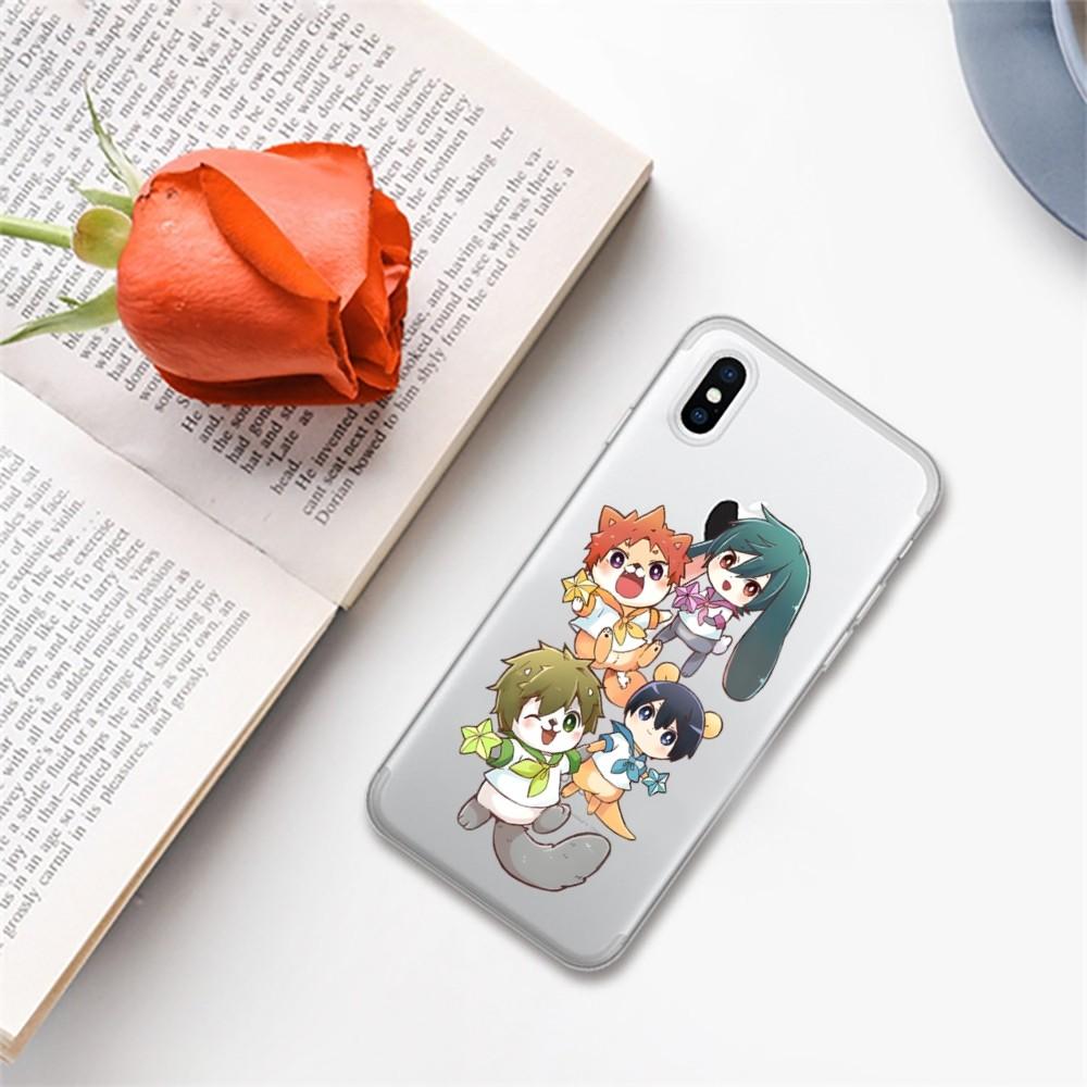 Free anime Phone Case For iPhone 15 14 13 12 11 Pro Max Mini X Xs XR 6 7 8 Plus SE 2020 Transparent Case