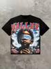 Vintage Hip Hop Portrait T-Shirt VALLEY DREAMS Angel Rose Print Unisex Oversized Cotton Short Sleeve Rap Streetwear Casual Tees 1