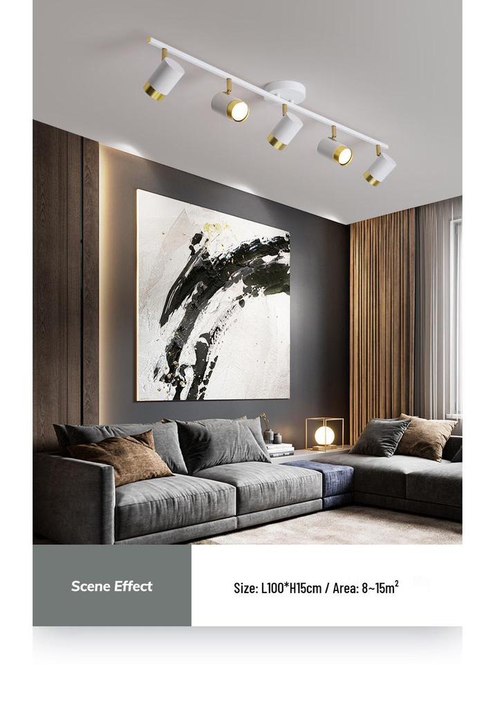 Nordic LED Ceiling Spotlight for Bedroom, Living Room, Background Wall, and Cloakroom