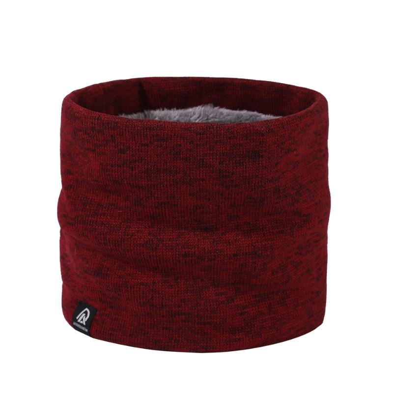 Winter warm neck scarf women's turtleneck wool new versatile men's scarf knitted velvet neck cover