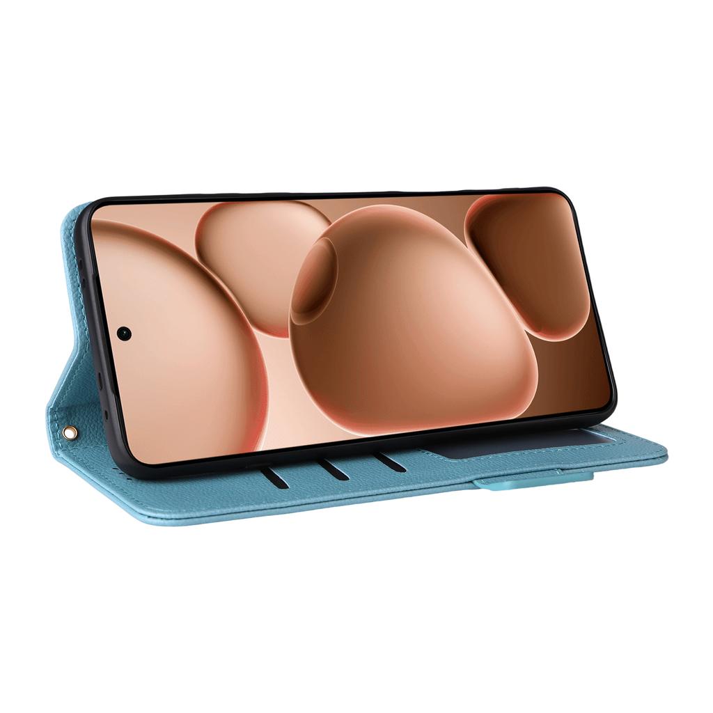 Für Oppo Find X8 Ultra 5G Hülle mit Handschlaufe Litschi-Textur PU-Leder Brieftasche Handyhülle