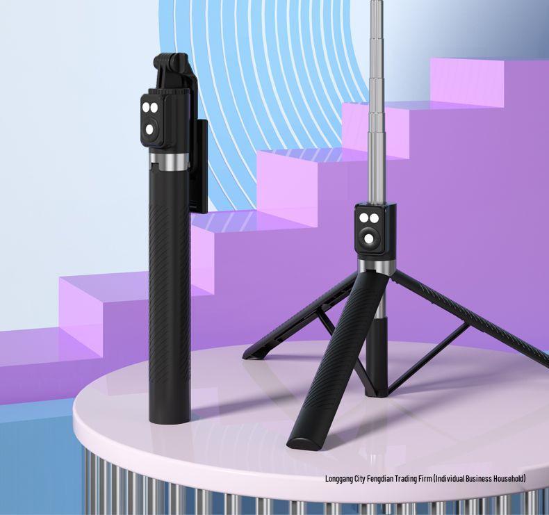 1,75 m Wiederaufladbarer Bluetooth-Selfie-Stick & Stativ für TikTok & Live-Streaming