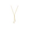 CHANEL Double C Rhinestone Necklaces Women's Gold ABB258-B13560-NQ105
