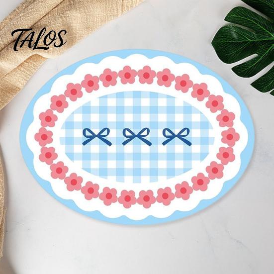 Durable Kitchen Mat Dining Table Placemat, Cartoon Pattern Printed, Heat-Insulating Stain-Proof Waterproof Mat, Countertop Wear-Resistant Easy