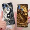 For Cover Samsung Galaxy M21 2021 Phone Case SM-M215G Shell Fashion Flower Soft Silicone Clear Cover For Samsung M21 2021 Fundas