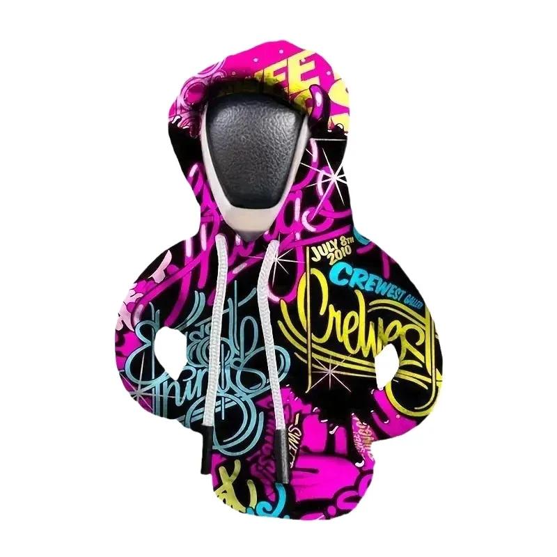 Hoodie Car Gear Shift Cover Fashion Gearshift Hoodie Car Gear Shift Knob Cover Manual Handle Gear Sweatshirt Change Lever Cover