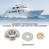 Metal Marine Prop Nut Kit Aluminium Alloy and Metal Propeller Installation Hardware Kit for 15?20 Horsepower Engine