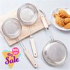 Oval Skimmer Stainless Steel Filter Mesh Oil Pot Food Filter Cookware Colander Fried Filter Kitchen Strainer Baking Cooking Tool