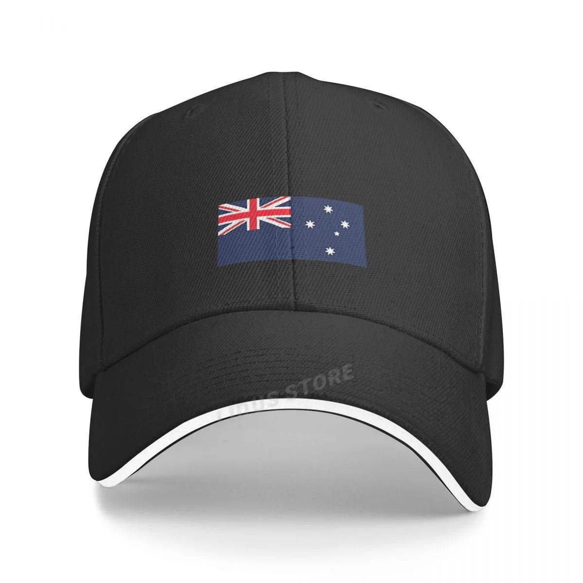 Beautiful and excellent quality Australi&euml; Baseballpetten Cool Heren Dames Outdoor Verstelbaar Australische Vlag Hoeden Papa Petten Adjustable zwart
