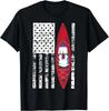 Kayak US American Flag Shirt | Cute Unique Kayakers Tee Gift Unisex T-Shirt