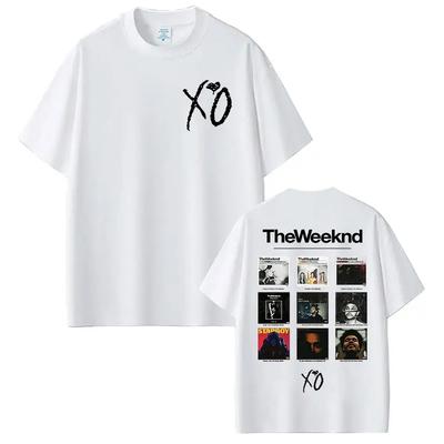Rapper The Weeknd Xo Album 2025 Graphic T Shirts Women Men's Hip Hop T-shirt Unisex Vintage Style Clothing T-shirts
