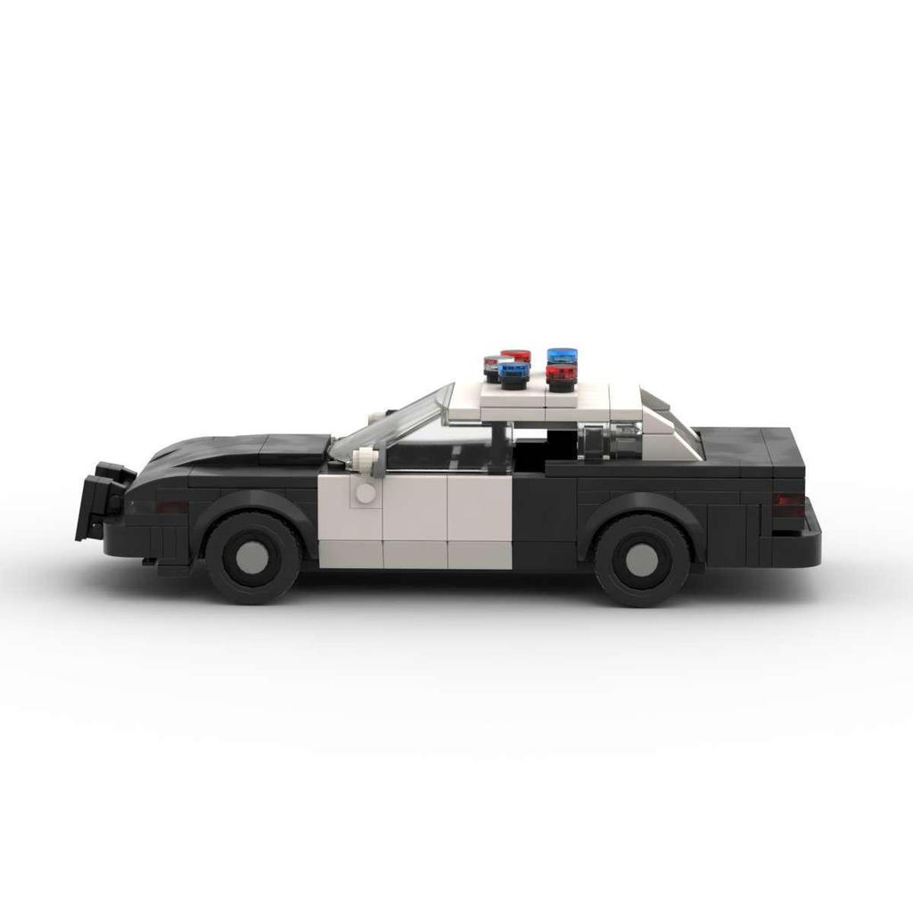 Creative Racing Car Model: DIY MOC Building Blocks Compatible with Lego - Police Car Ornament & Educational Toy