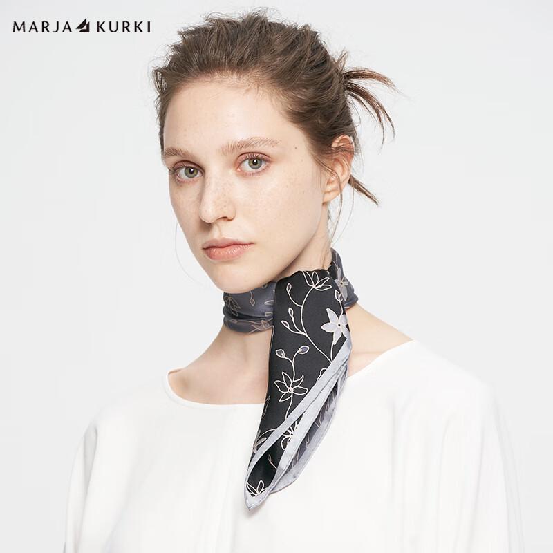 MARJA KURKI Premium Mulberry Silk Square Scarf