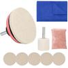 1 Set Remove Scratches Car Glass Scratch Remover Kit Restoration Glass Polish Set  Car Windshield