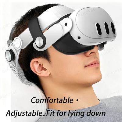 Head Strap for Meta Quest 3/Quest 3S VR Light Adjustable Comfortable Soft Wear Headset Elite Strap For Quest 3S/3 VR Accessories