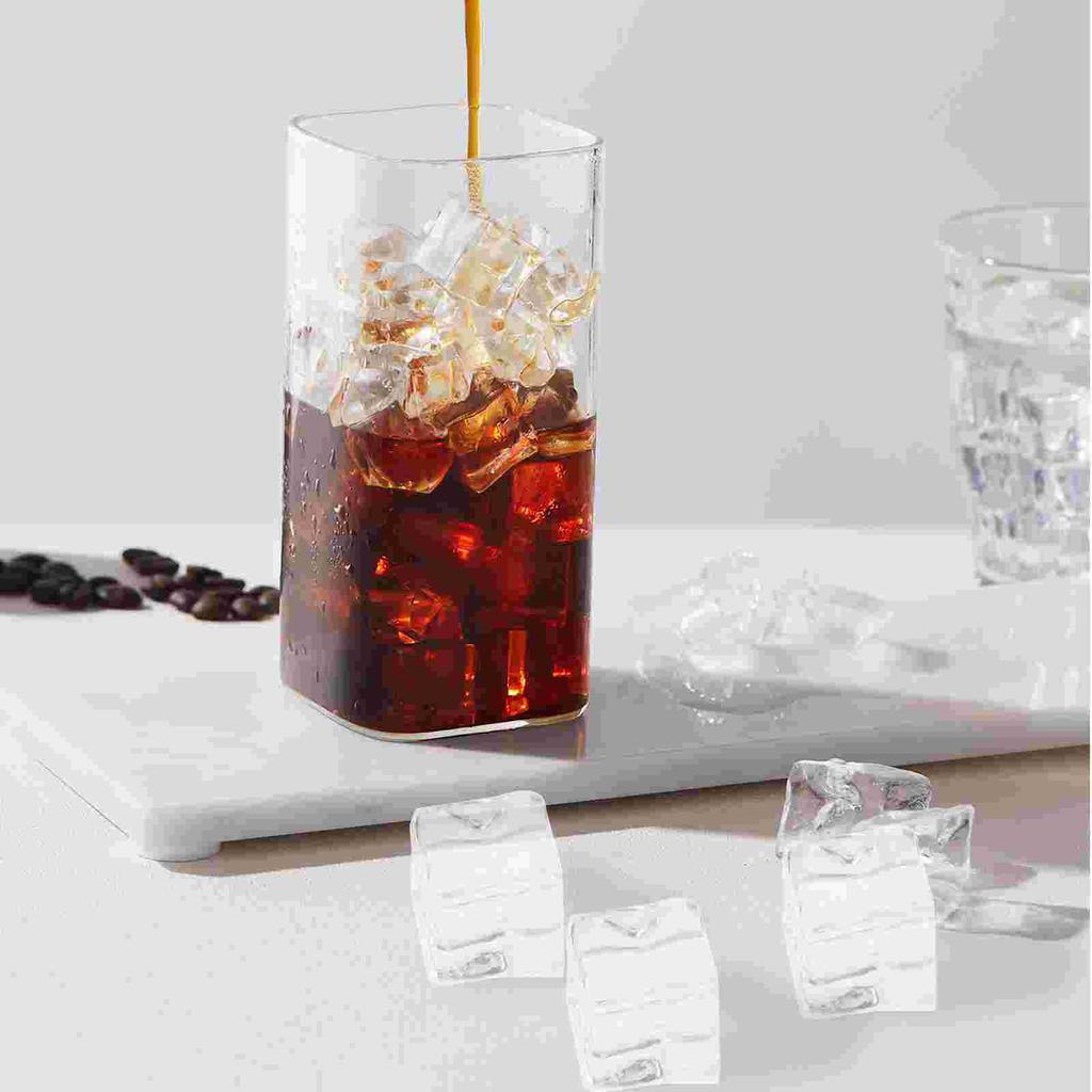 50 Pezzi Stampo per Cubetti di Ghiaccio Trasparente Pietra di Cristallo Oggetti di Scena per Fotografia Cubetti Riutilizzabili Finti Decorativi Trasparenti Artificiali