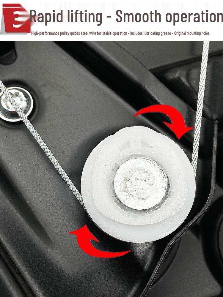 BMW 5 Series G38 Door Window Regulator Bracket & Wire Assembly