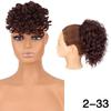 LISI HAIR 2PCS Synthetic Short Clip In Curly Bangs And Loose Short Wavy Curly Drawstring Ponytail For Women Daily Wear