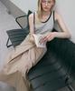 Sigreat Drape Wrap Skirt_Beige