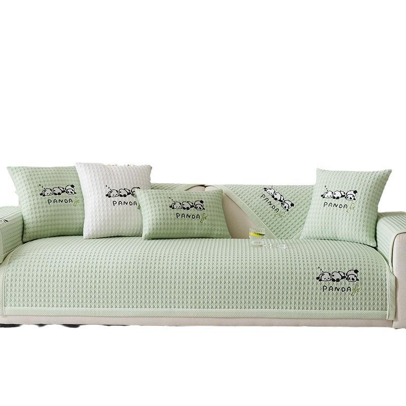 Summer Sofa Cushion Seat Cushion for Summer Simple Modern Cool Non-Slip Sofa Cover Cloth Cover Cover