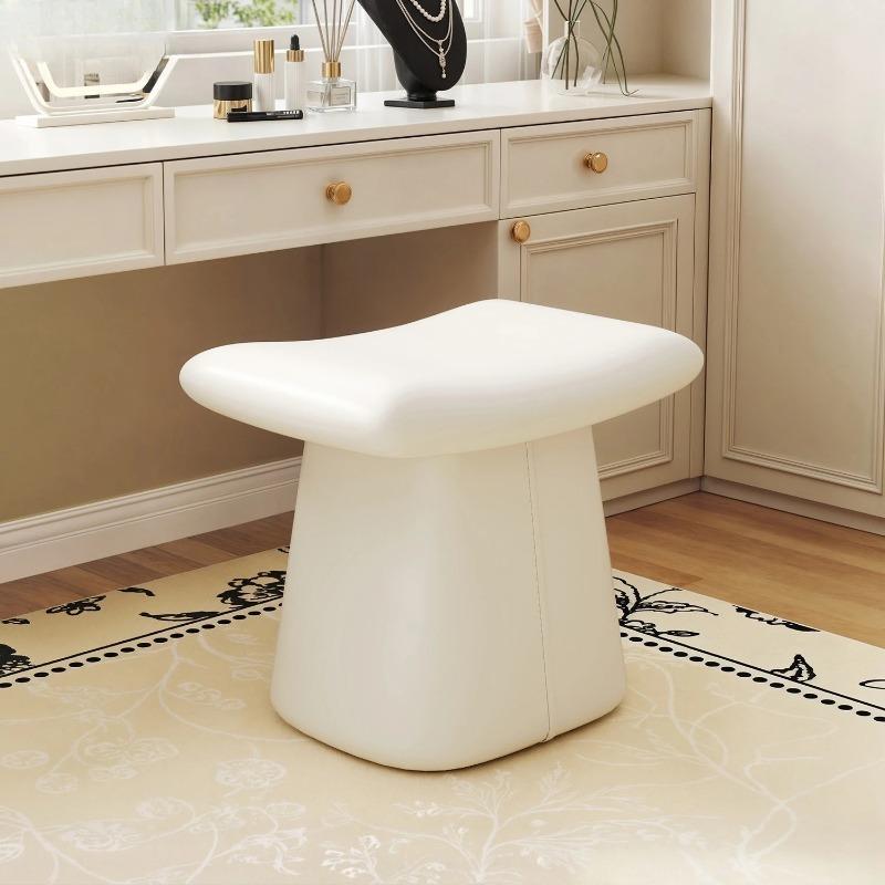Bedroom Makeup Bench, High-end Feeling, Piano and Shoe Changing Stool, Household Leather Sofa Chair, Skin Friendly, Breathable