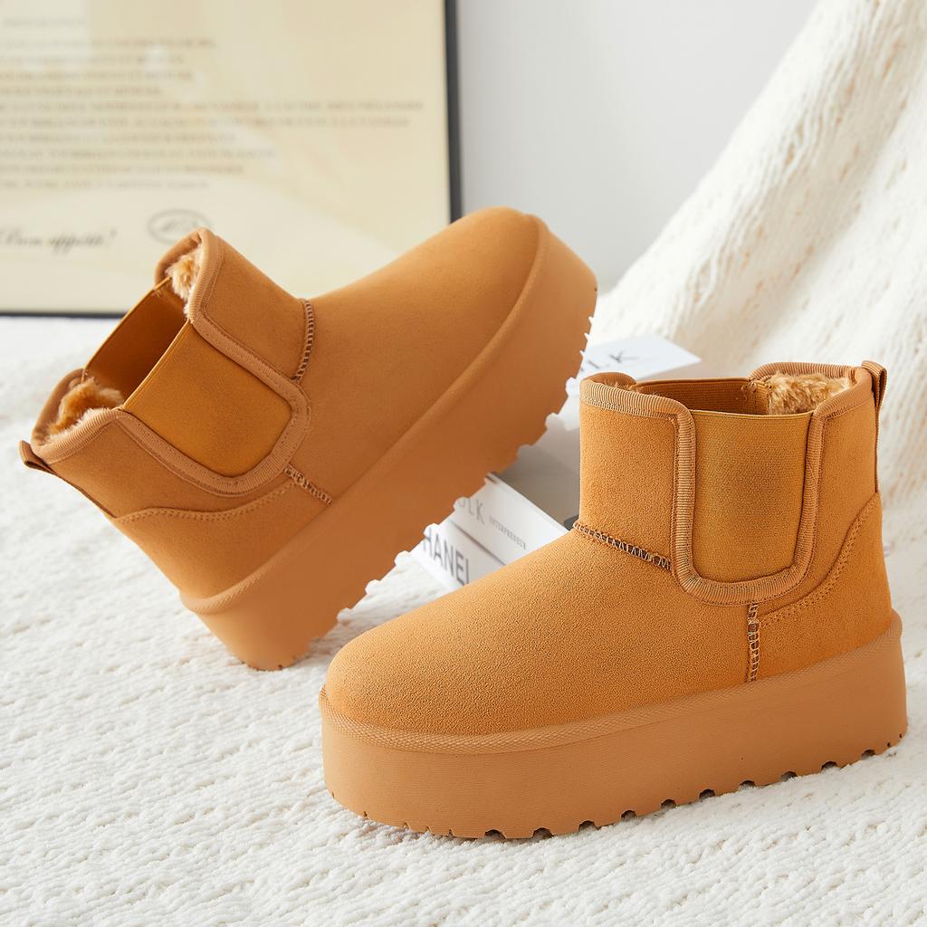 Cotton shoes women's new heightening snow boots high-top cold-proof boots piled thickened boots women's warm and comfortable cotton boots