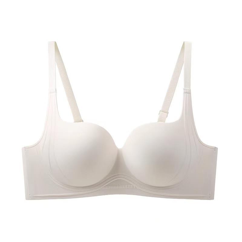 Seamless Wireless Soft Support Bra, Push Up Lifting Small Bust Side Gathering Anti-Sag Comfort Women Bra